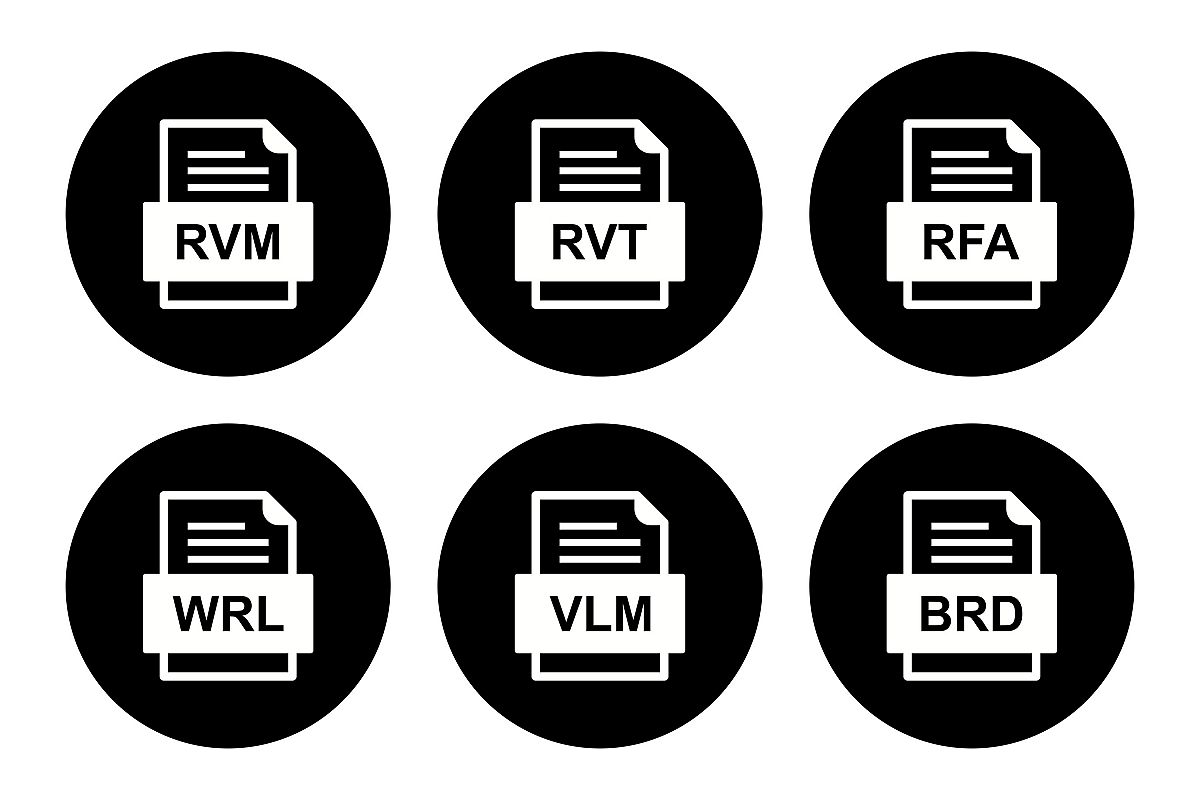 Set Of File Formats Icons example image 1