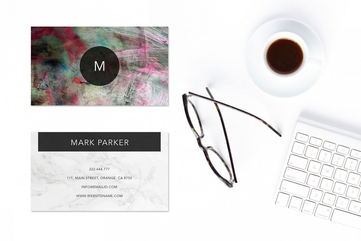 Modern Pattern Texture Beautiful Professional Art Business Card example image 1
