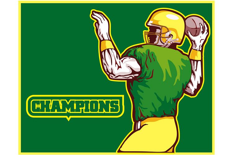 American football player quarterback champion example image 1