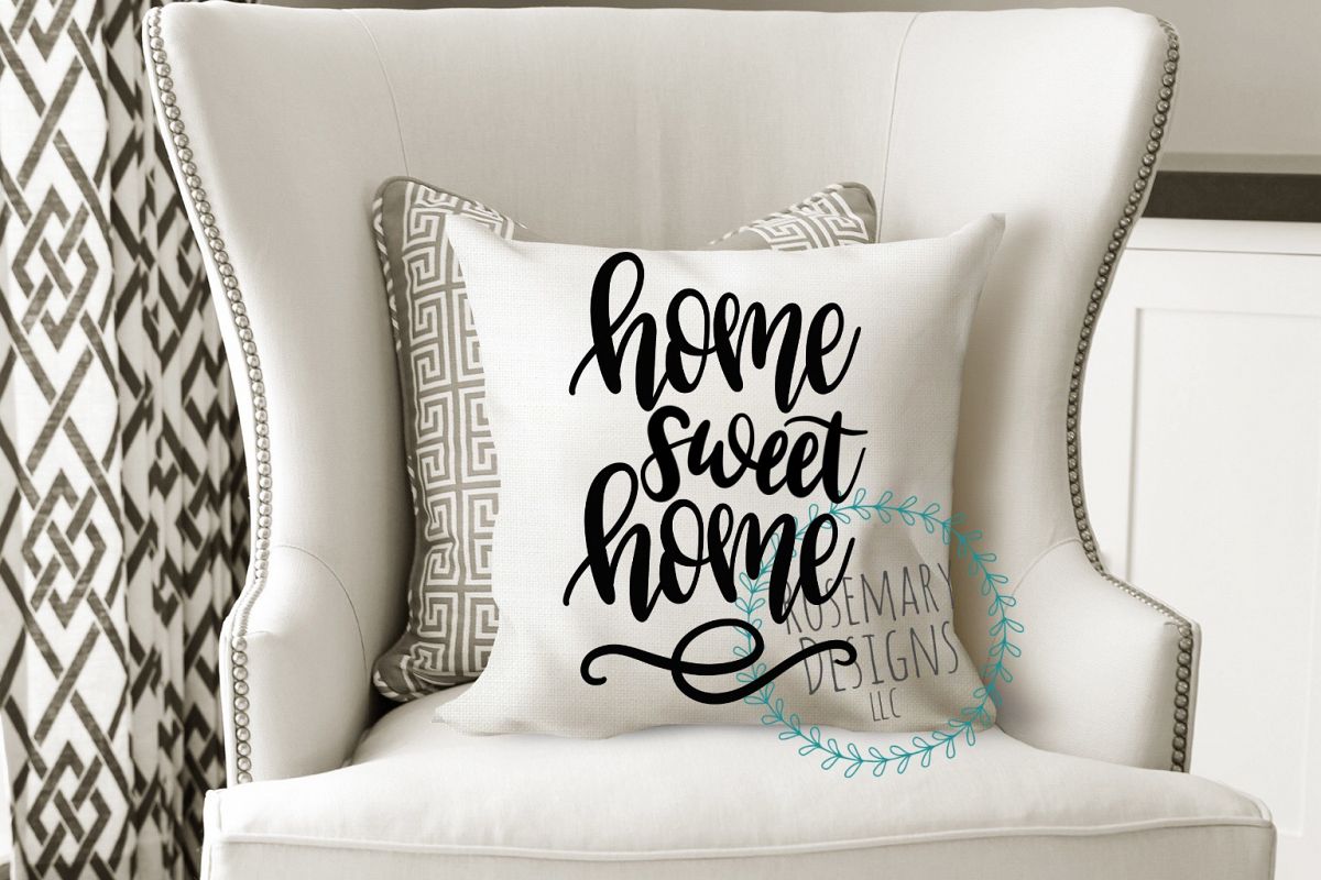 Home Sweet Home - Hand Lettered SVG example image 1