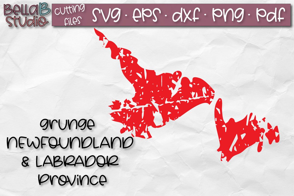 Download Newfoundland SVG, Canada SVG, Canadian SVG, Distressed SVG (259353) | SVGs | Design Bundles