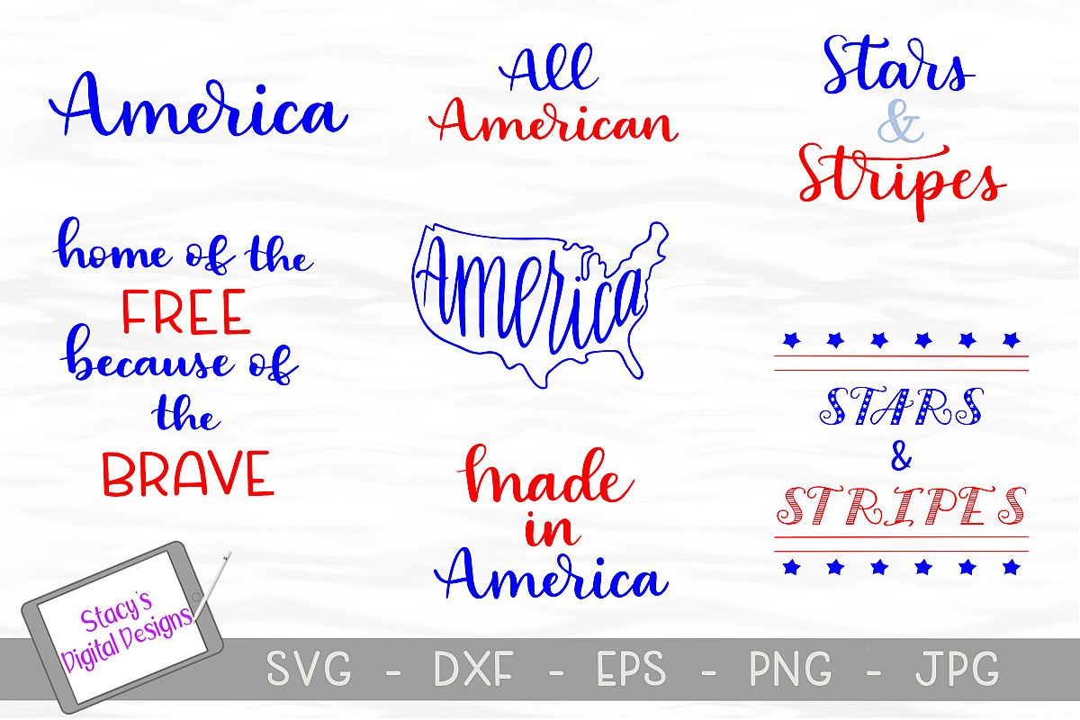 Patriotic SVG Bundle - 4th of July Bundle example image 1