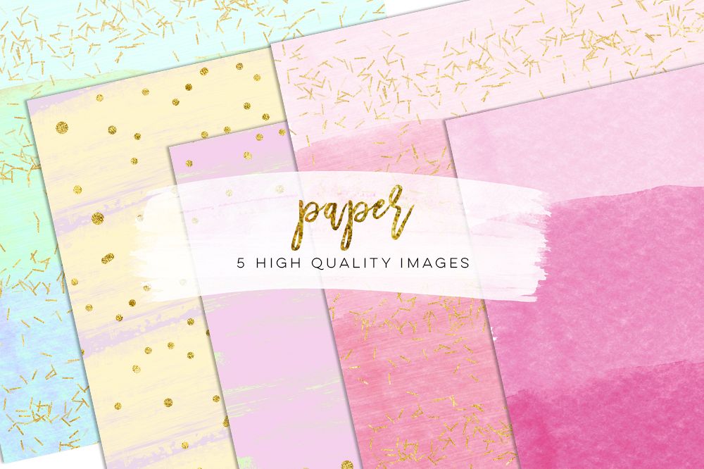 scrapbooking confetti, rainbow watercolor texture, pastel paper, Paper Party Picnic papers, Pastel Watercolor Digital Paper, Green pink mint example image 1
