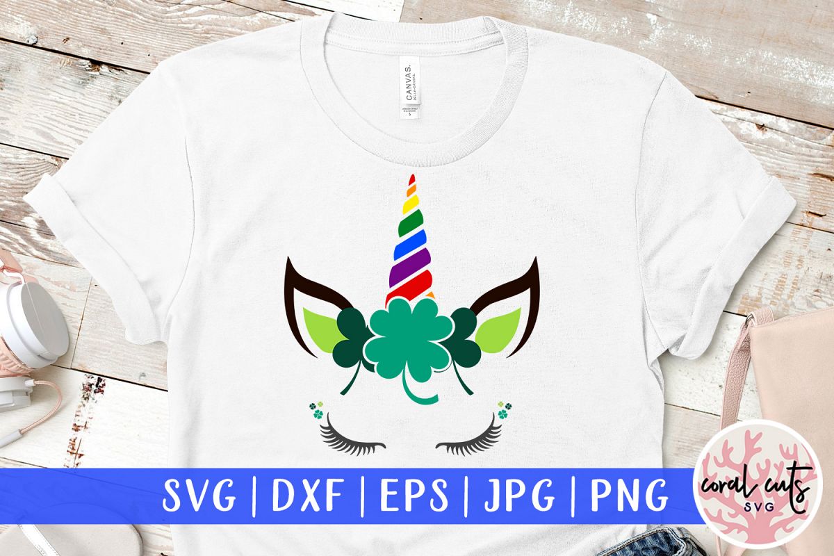 St. Patrick's Day Unicorn LGBTQ - St. Patrick's Day SVG EPS example image 1