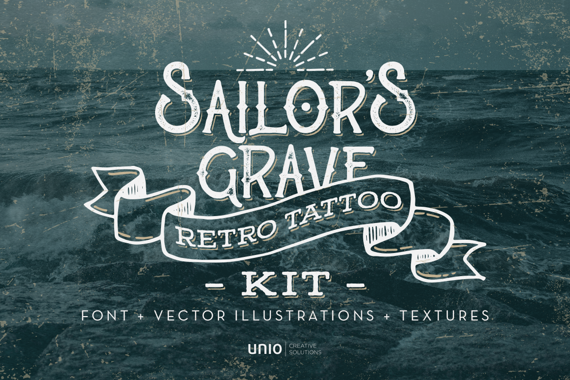 Sailor's Grave - Retro Tattoo Kit example image 1