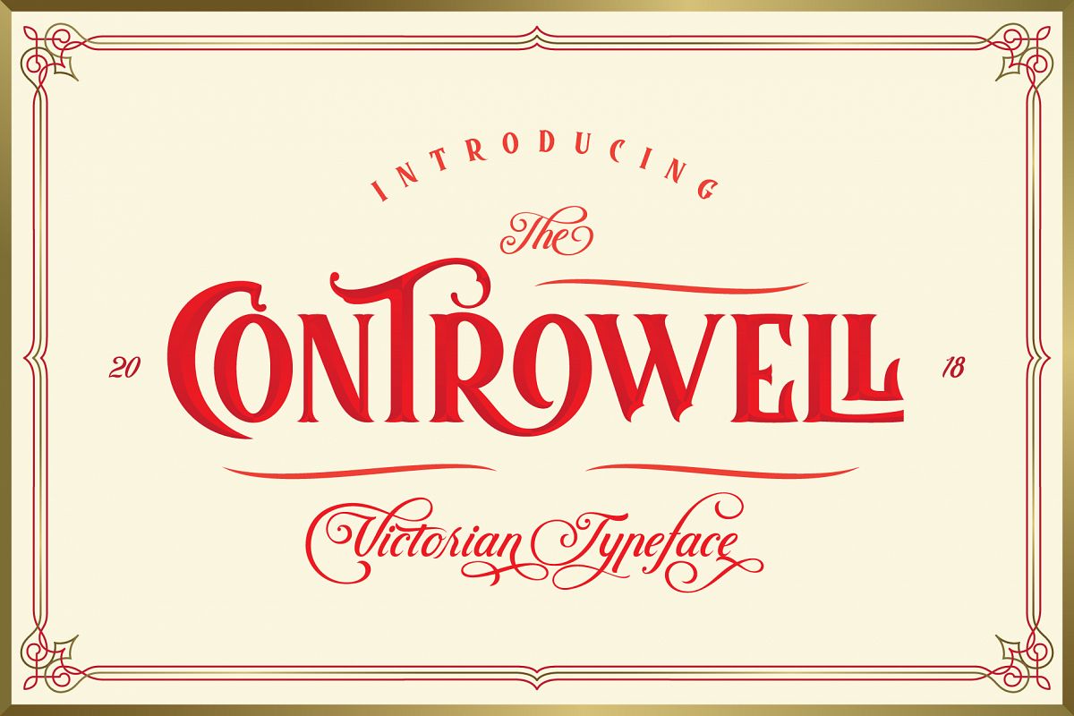 Controwell Victorian Typeface example image 1