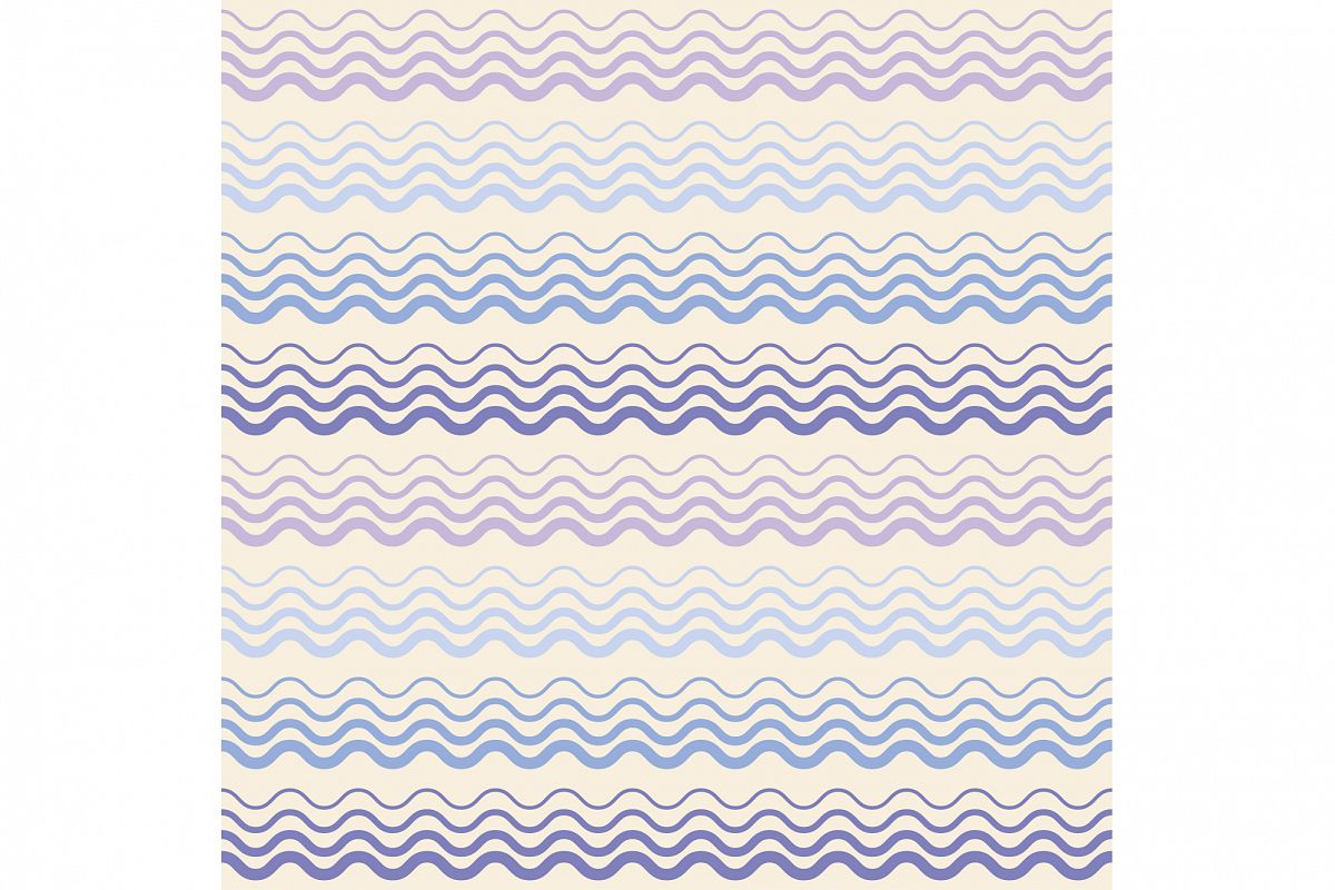Seamless vector background with waves. Print. Repeating background. Cloth design, wallpaper. example image 1
