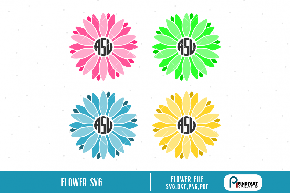 Free Free 142 Flower Svg Monogram SVG PNG EPS DXF File