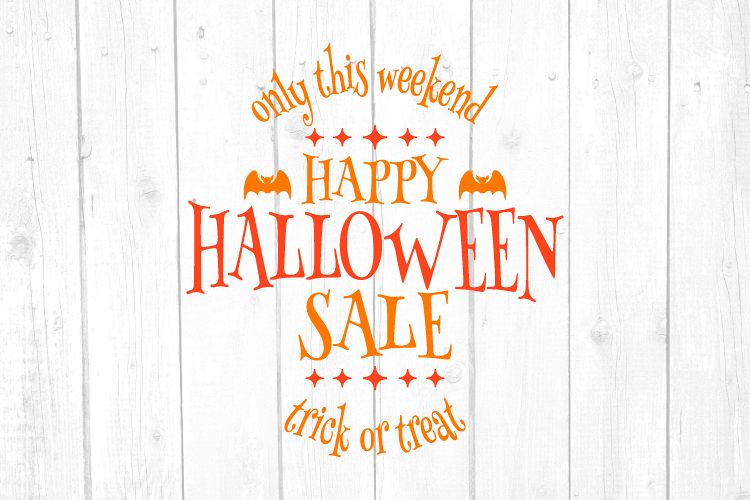 Happy Halloween Sale Svg, Halloween Sale, Halloween Svg example image 1