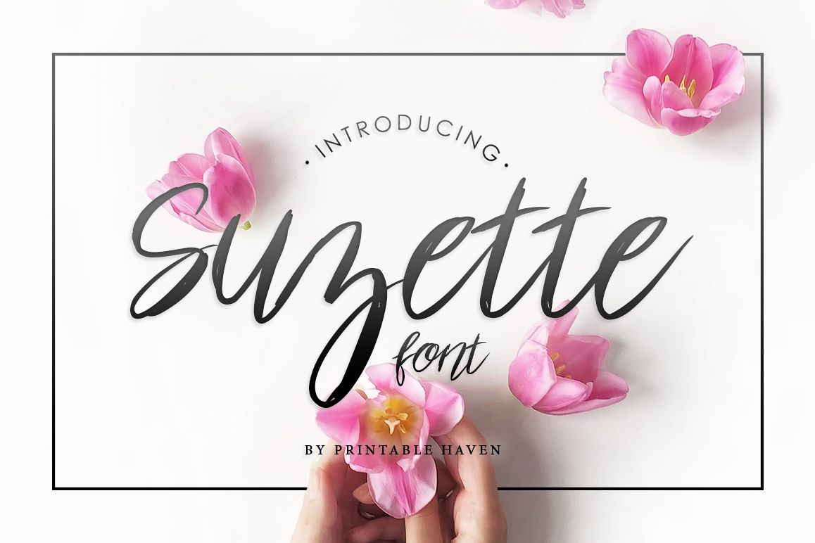 Suzette Script Font example image 1