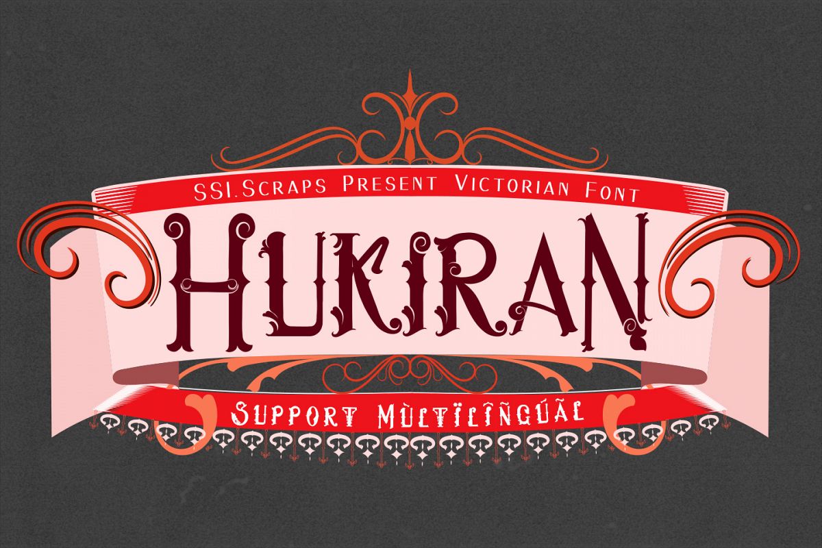 Hukiran Victorian Font example image 1