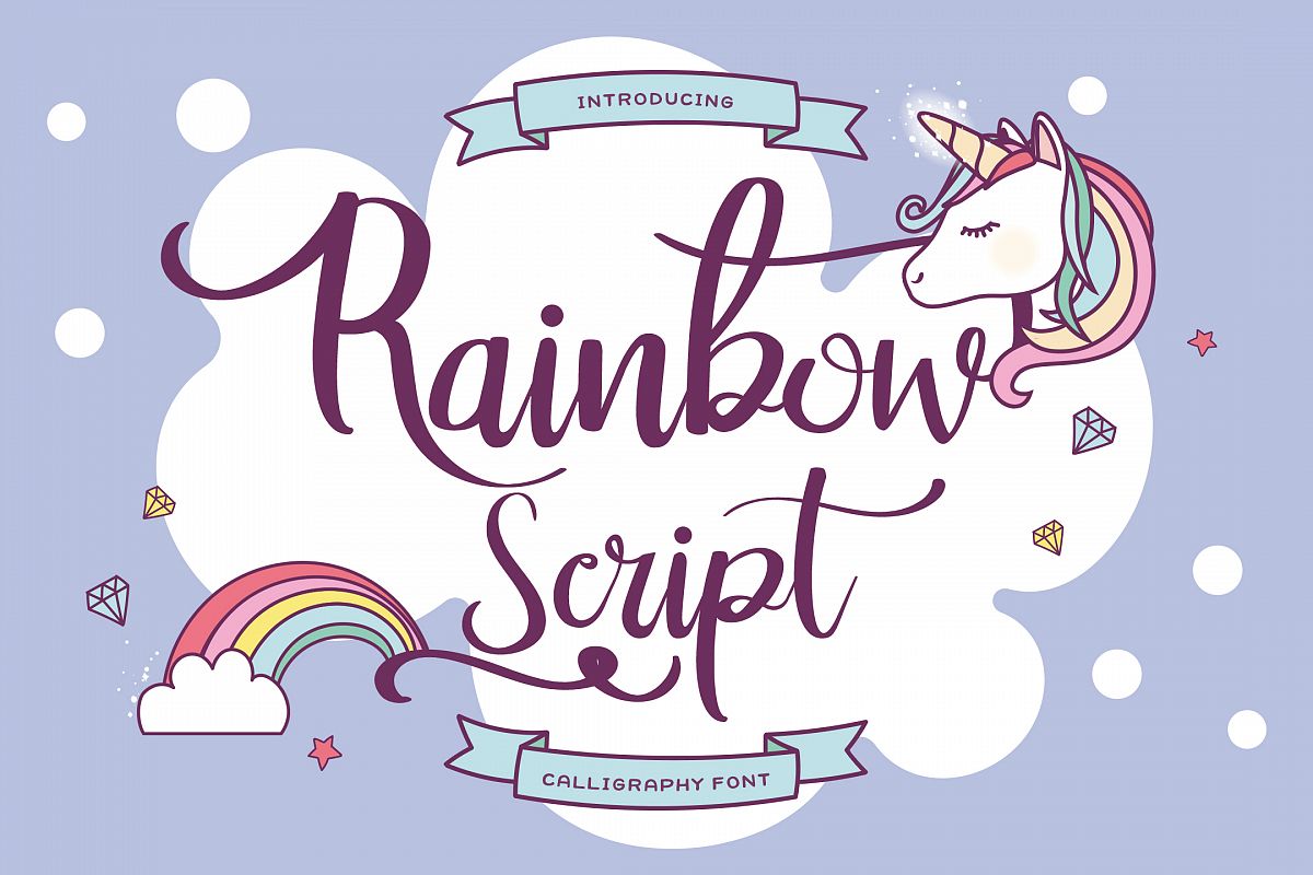 Rainbow Script example image 1