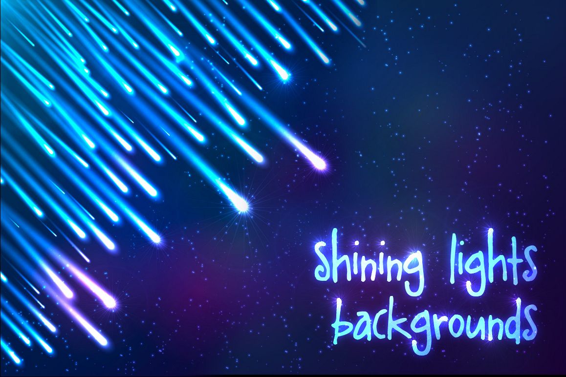 6 shining cosmic lights backgrounds example image 1