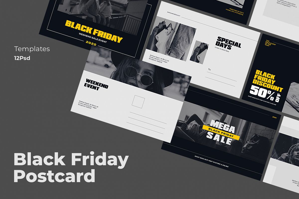 Black Friday Postcard example image 1