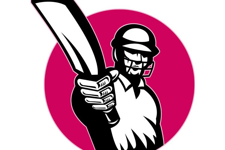cricket player batsman pointing bat example image 1