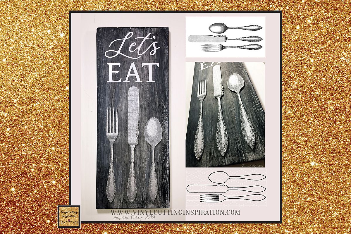 Spoon and Fork - Farmhouse Kitchen Svg, Country Svg, dxf example image 1