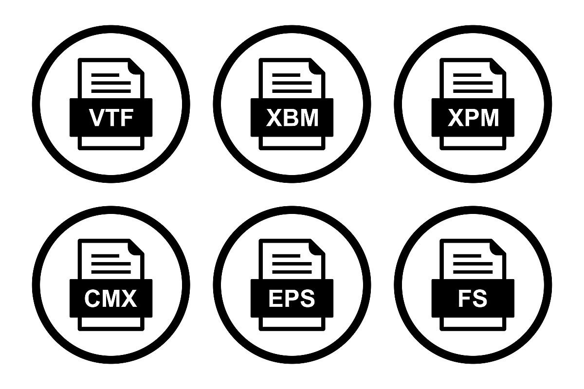 Set Of File Formats Icons example image 1