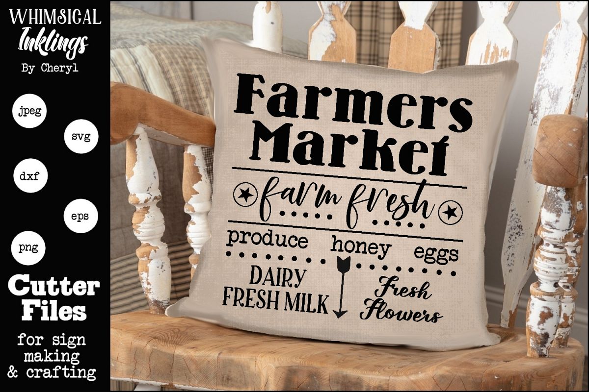 Farm Fresh Farmers Market SVG example image 1