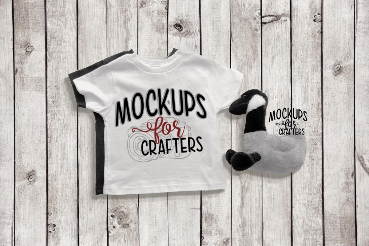Child's TShirts - White, Black, Unisex - with Canada Goose example image 1