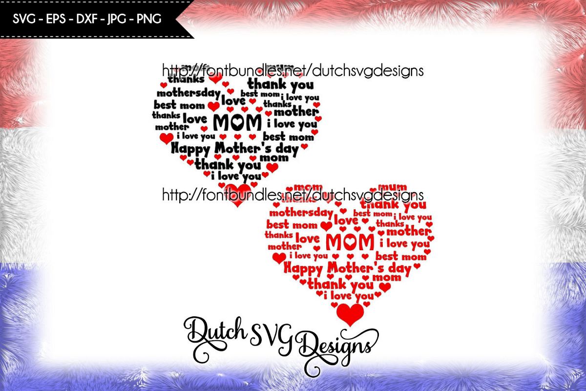 Mom cutting file in heart shape example image 1