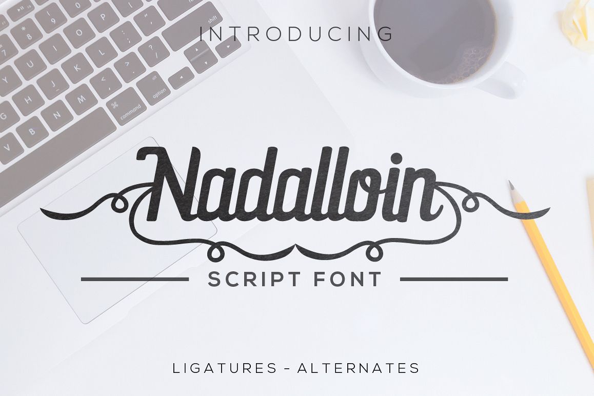 Nadalloin font example image 1
