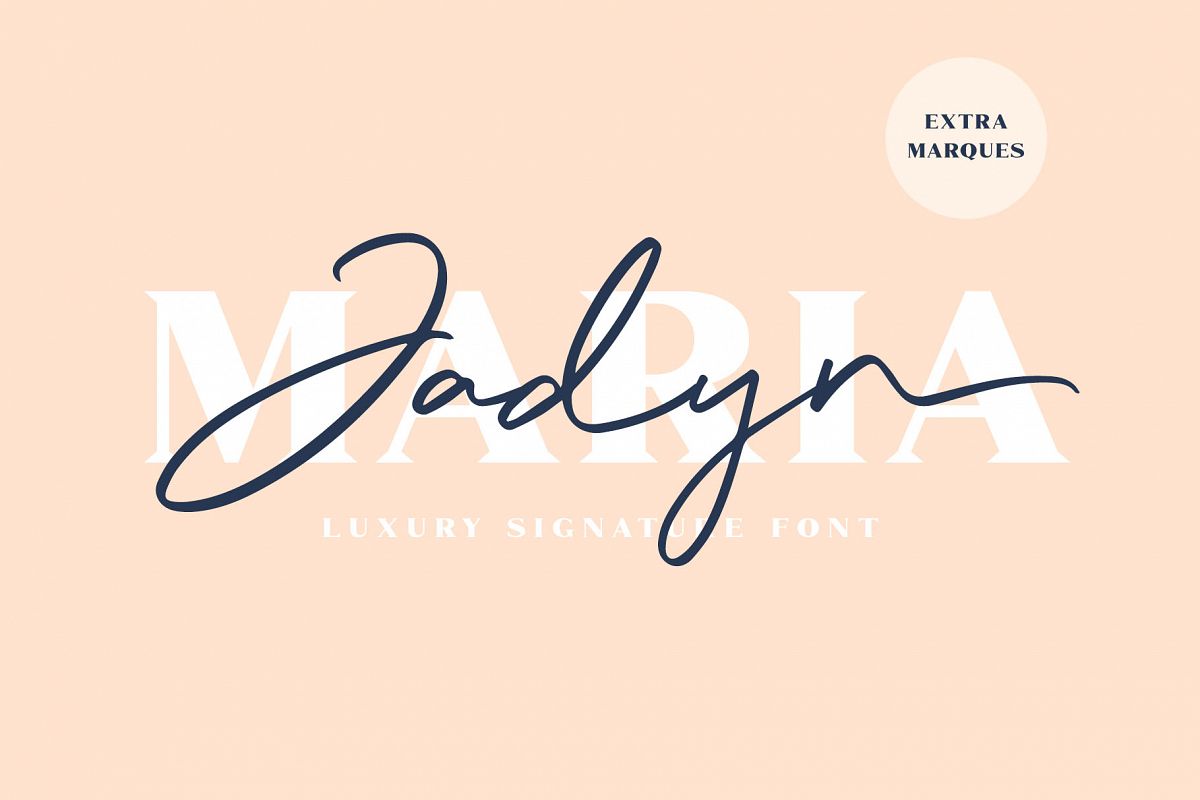 Jadyn Maria - Luxury Signature Font example image 1