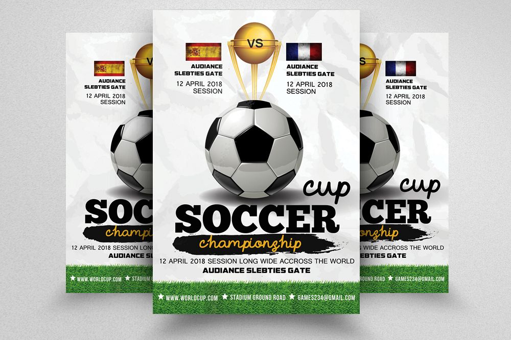 Football Match Flyer Template example image 1