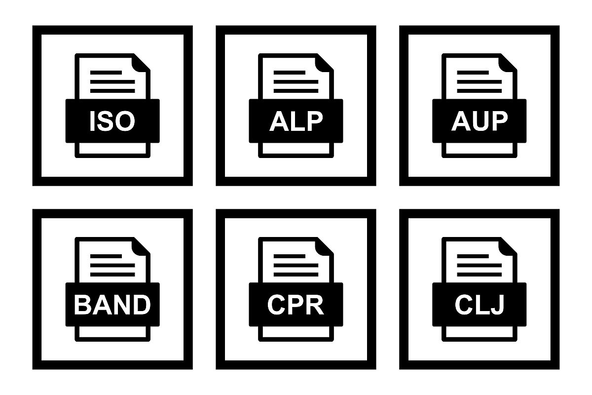 Set Of File Formats Icons example image 1