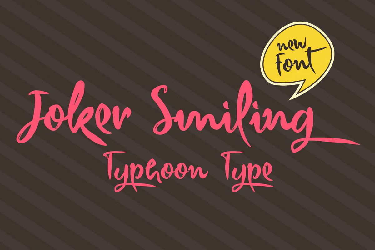 Joker Smiling font example image