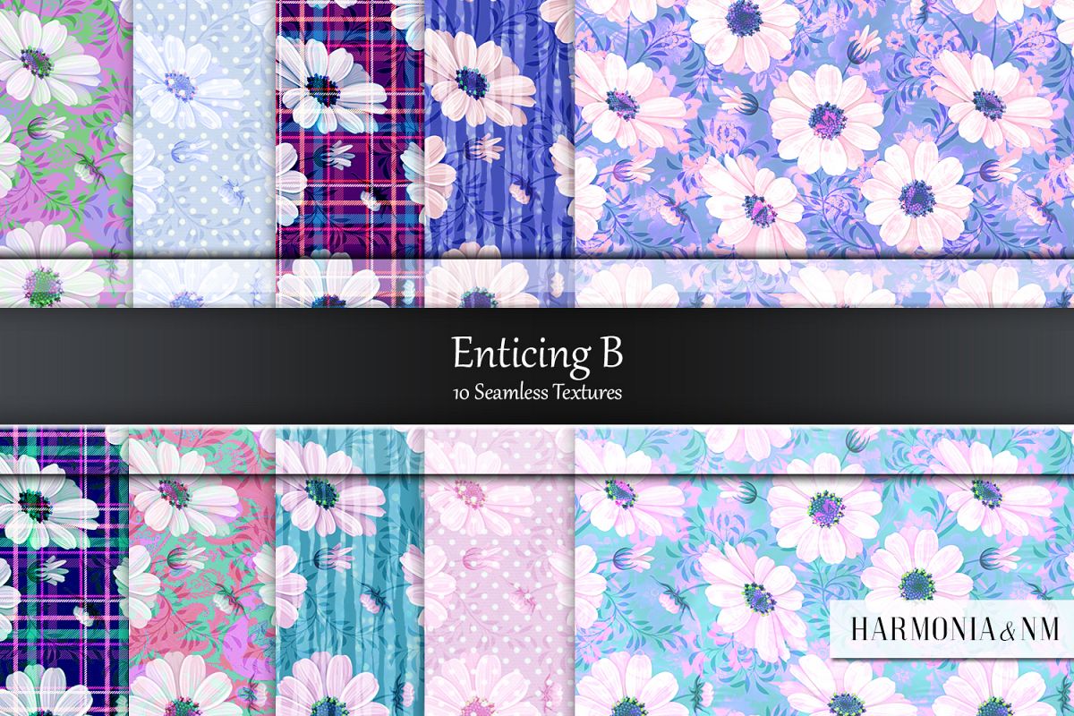 Enticing Set B 10 Seamless Textures example image 1