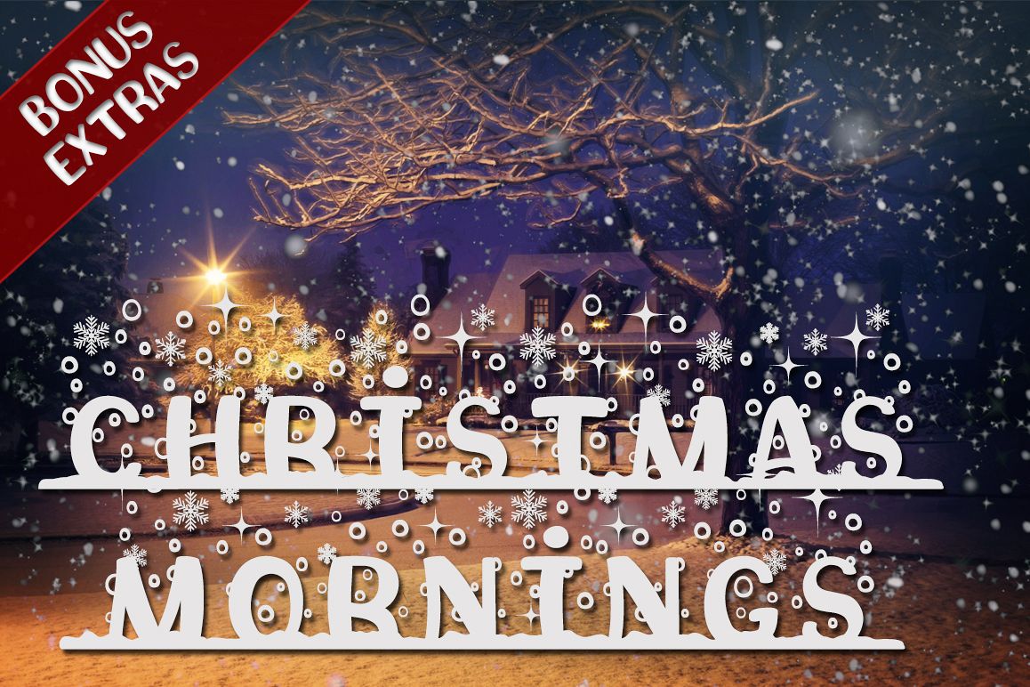 Christmas Mornings Font with Bonus Extras example image 1