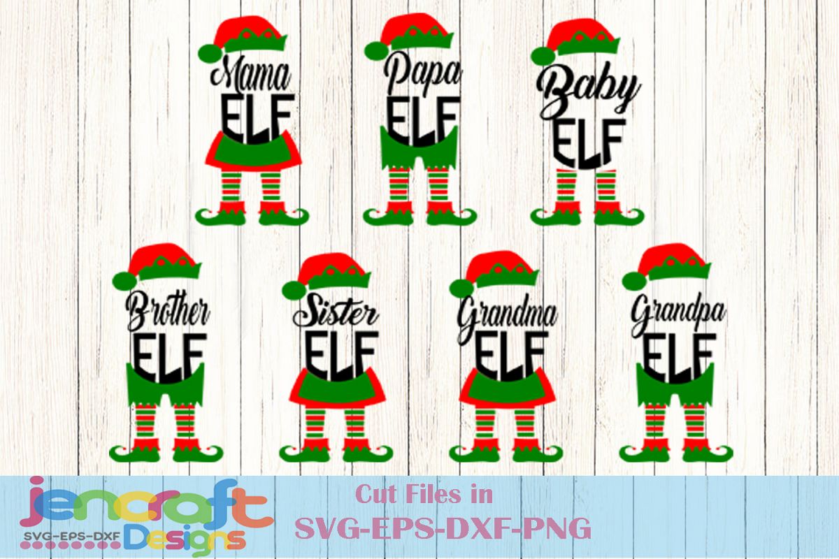 Download Christmas SVG Elf Family SVG, Elf Legs, Mama Grandma Papa ...
