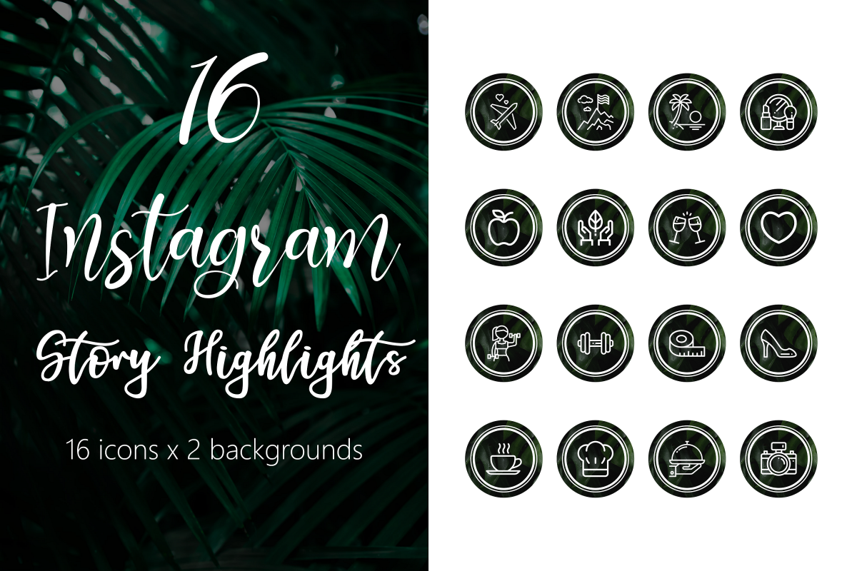 Instagram Story Highlight Icons - Tropical Pack example image 1