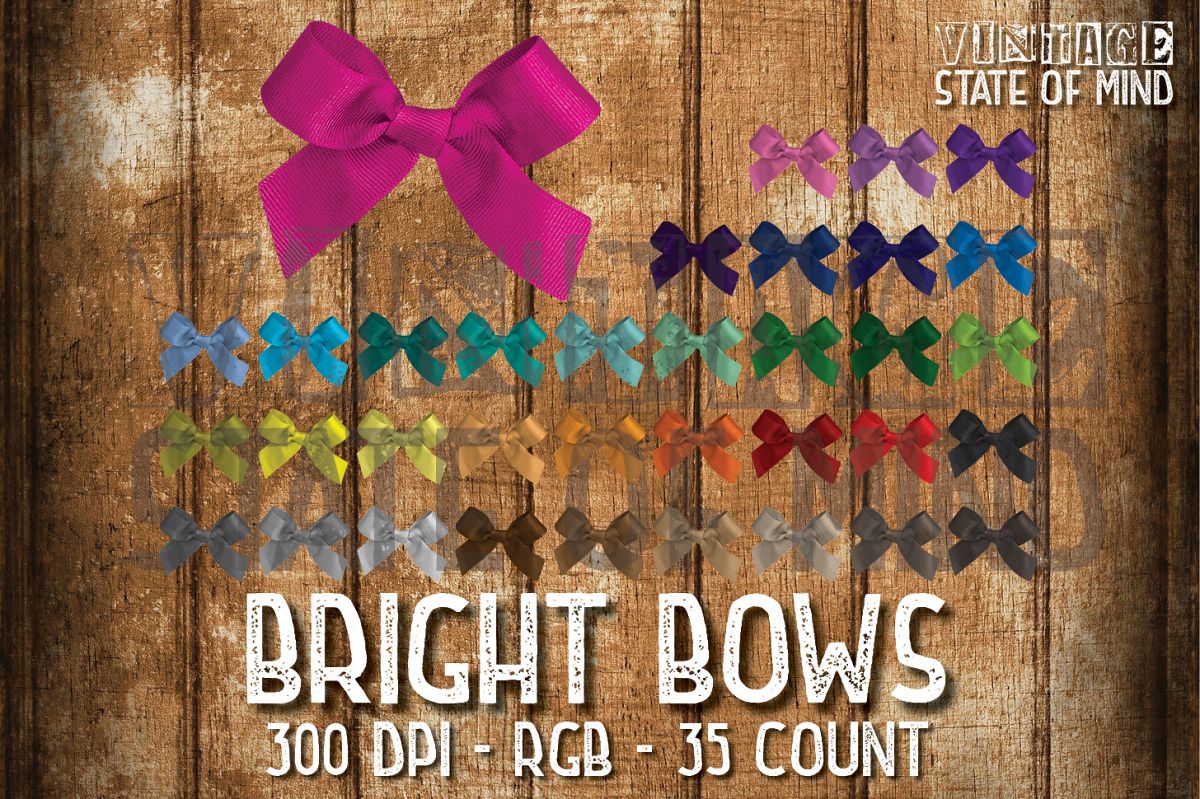 Bright Bows Sublimation Graphics example image 1