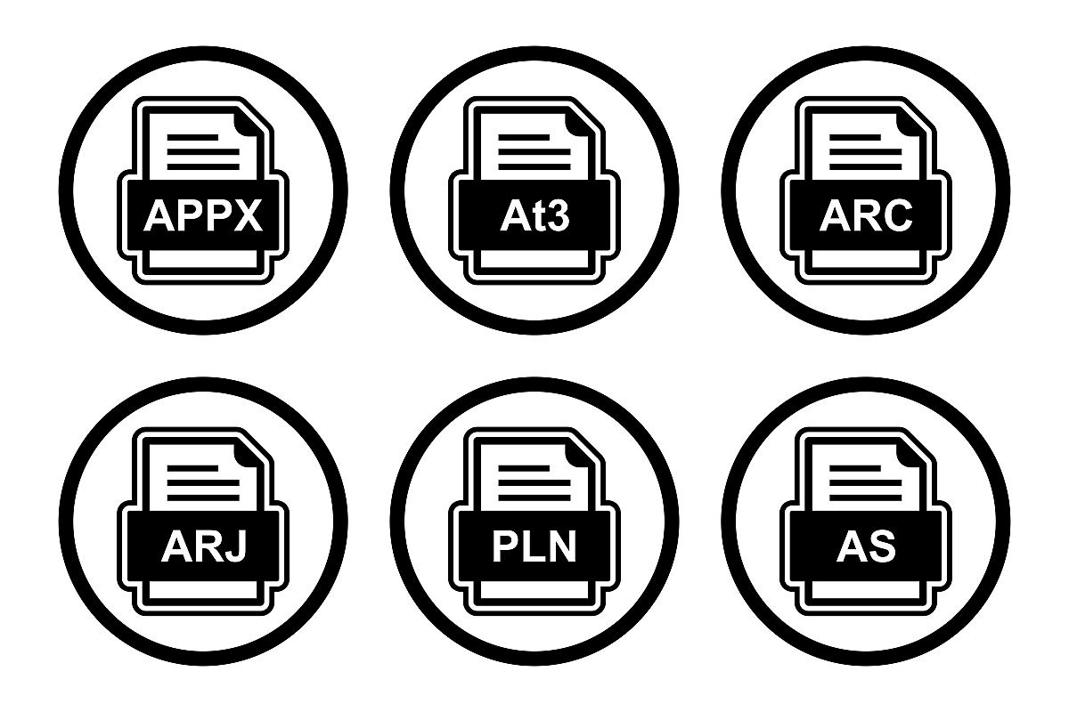 Set Of File Formats Icons example image 1
