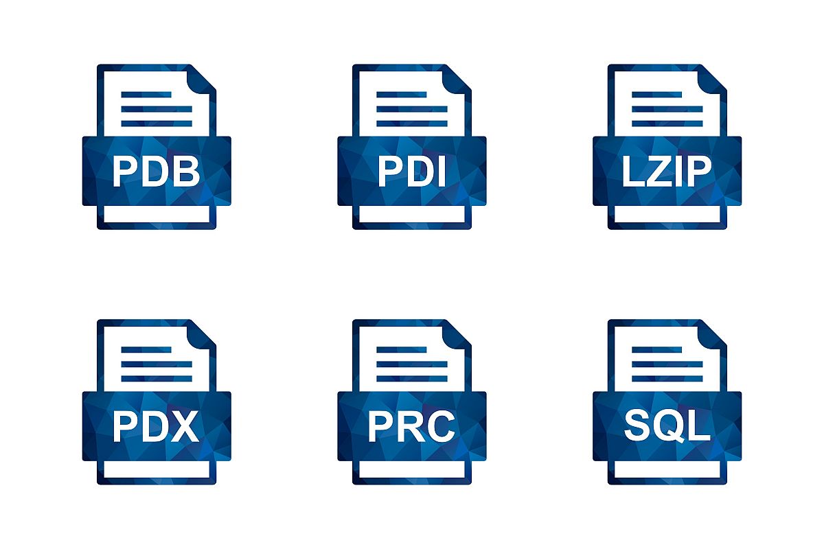 Set Of File Formats Icons example image 1