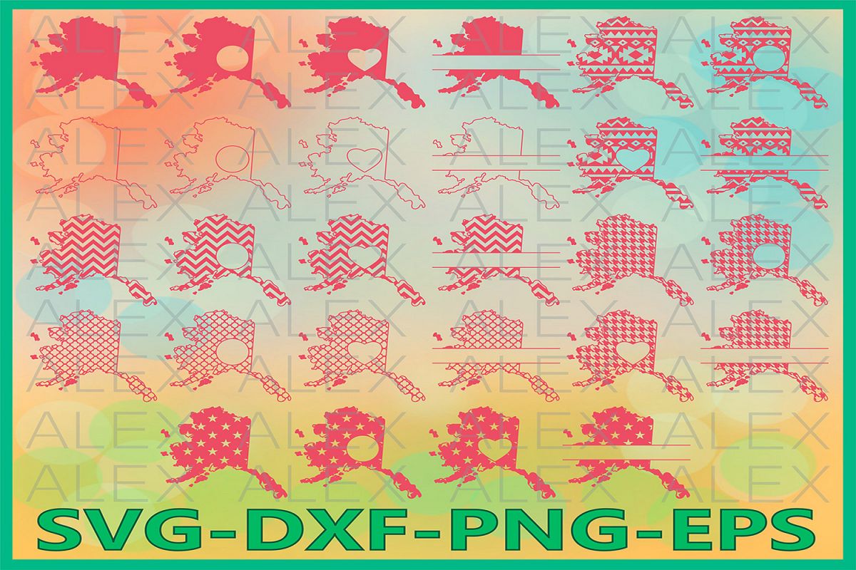 Alaska State SVG, Alaska SVG files for Cricut, Alaska Svg example image 1