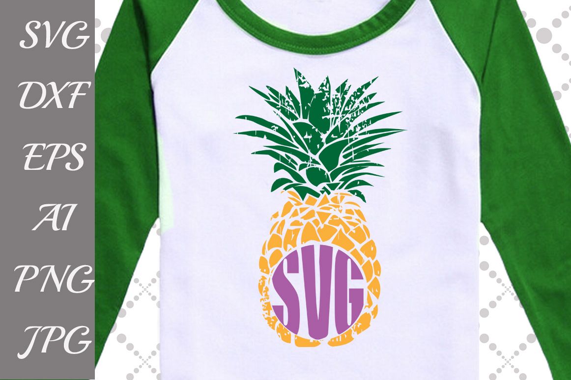 Grunge Pineapple Svg: