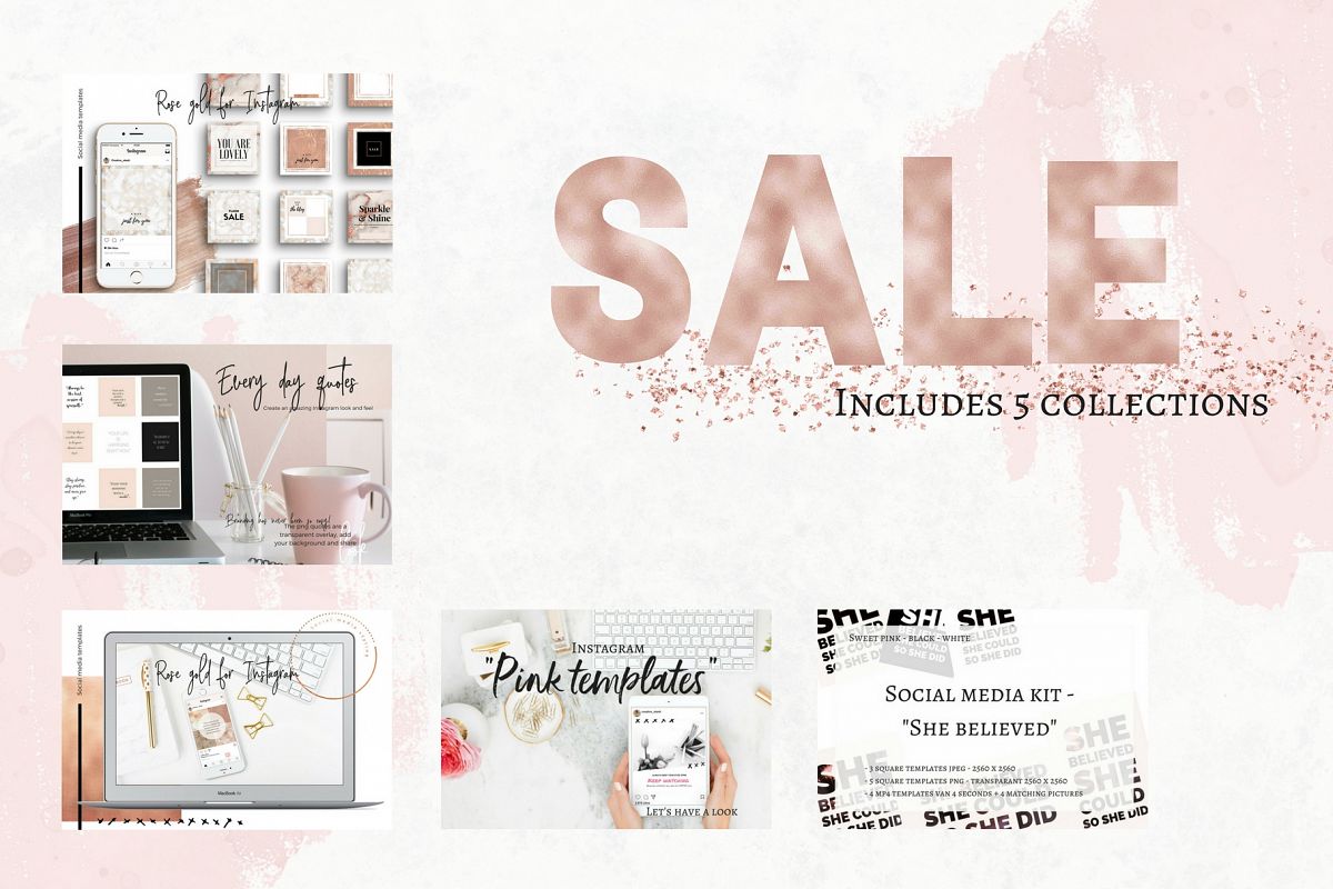 Sale - 5 social media bundles example image