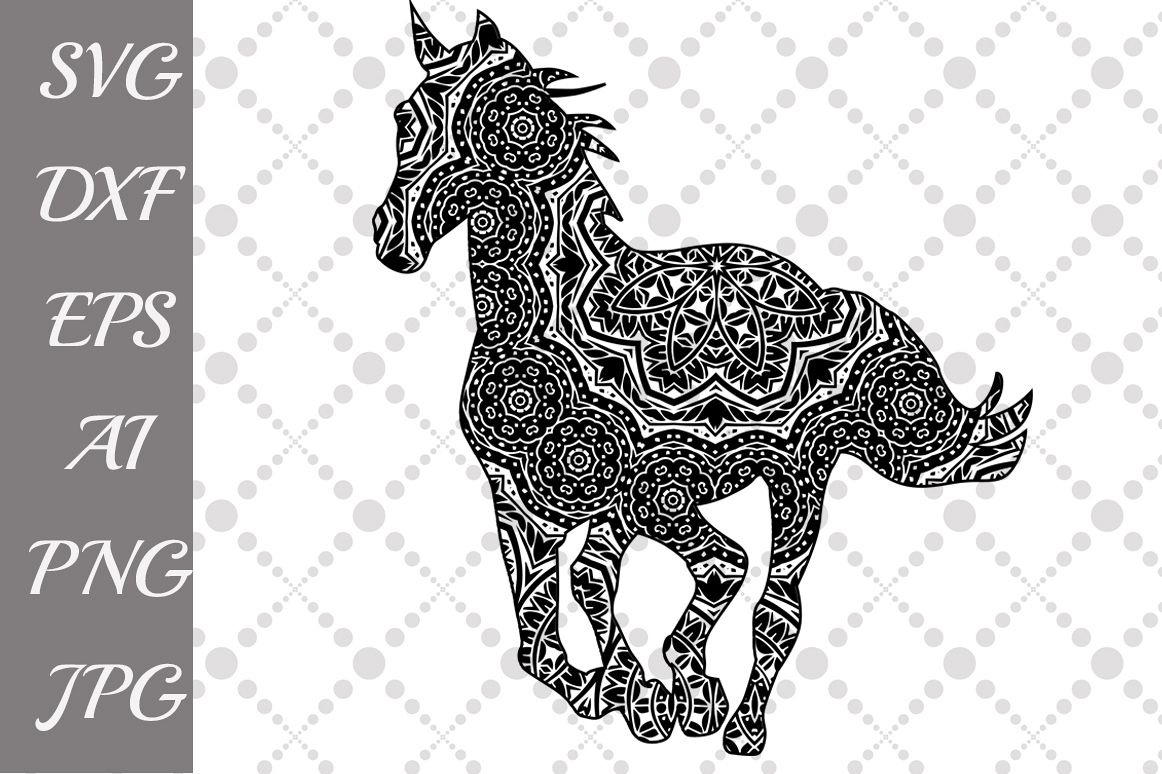 Free Free 261 Layered Horse Mandala SVG PNG EPS DXF File