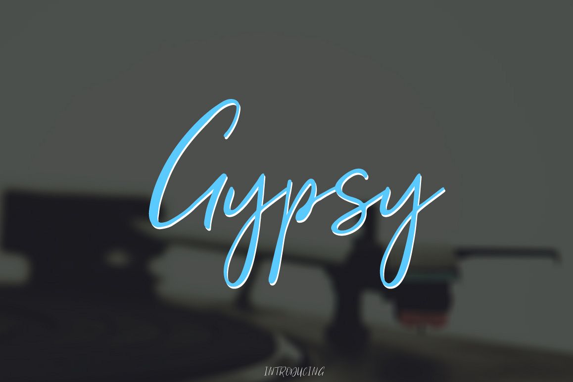 Gypsy Script Font example image 1