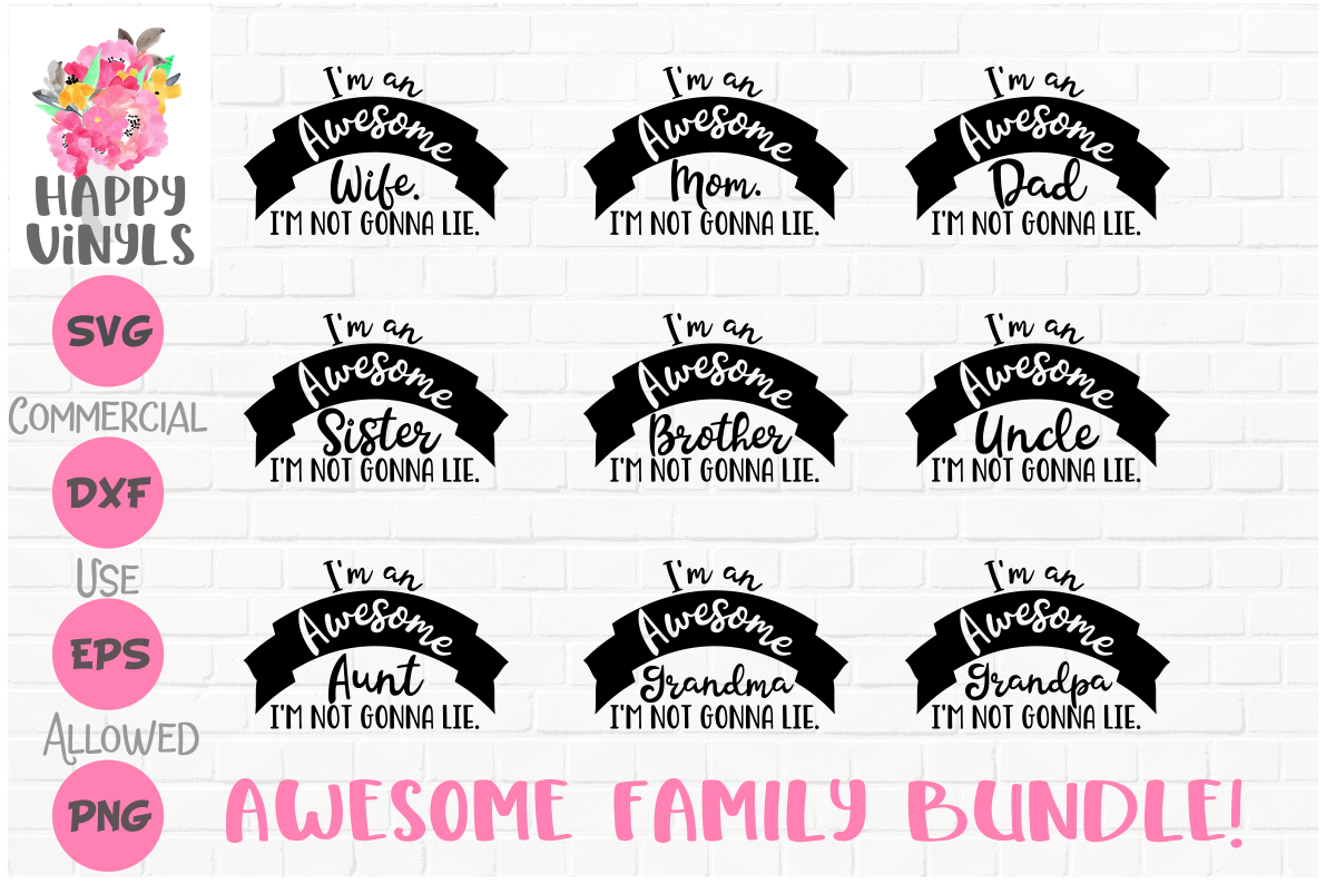 Download Family Bundle SVG Cute SVG Mom Dad Wife Siser Brother SVG ...