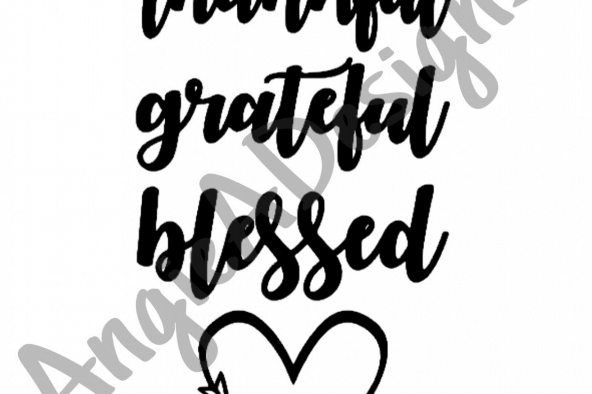Thankful Grateful Blessed example image 1