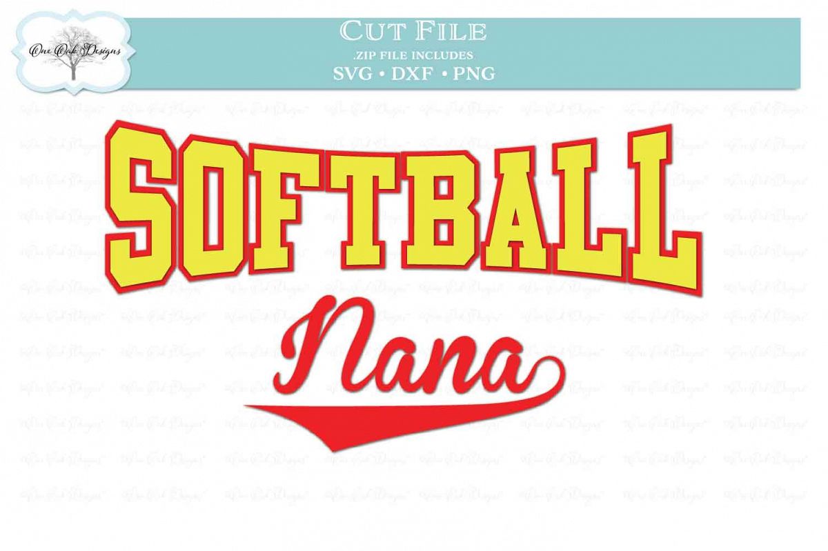 Download Softball Nana - SVG DXF PNG