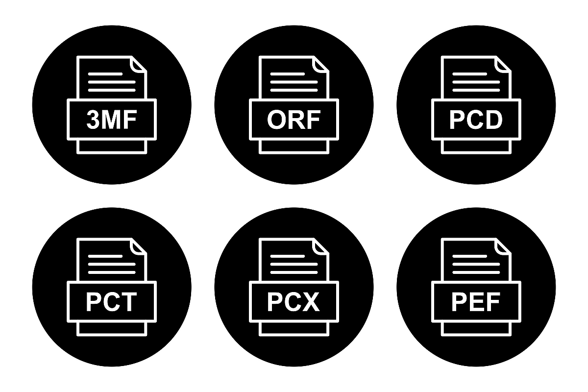 Set Of File Formats Icons example image 1