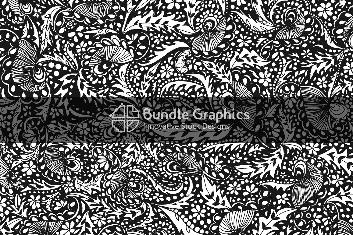 Artistic Nature Background - Handmade Ink Graphics example image 1