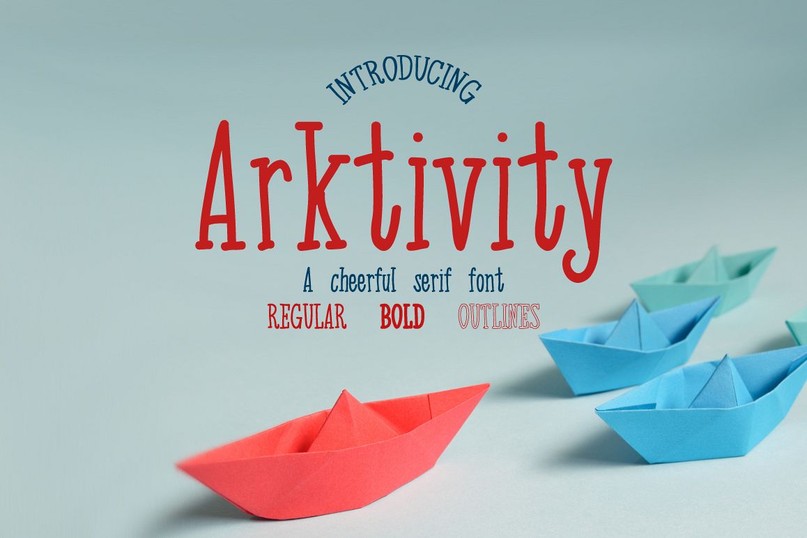 Arktivity - a cheerful handwritten serif font example image 1