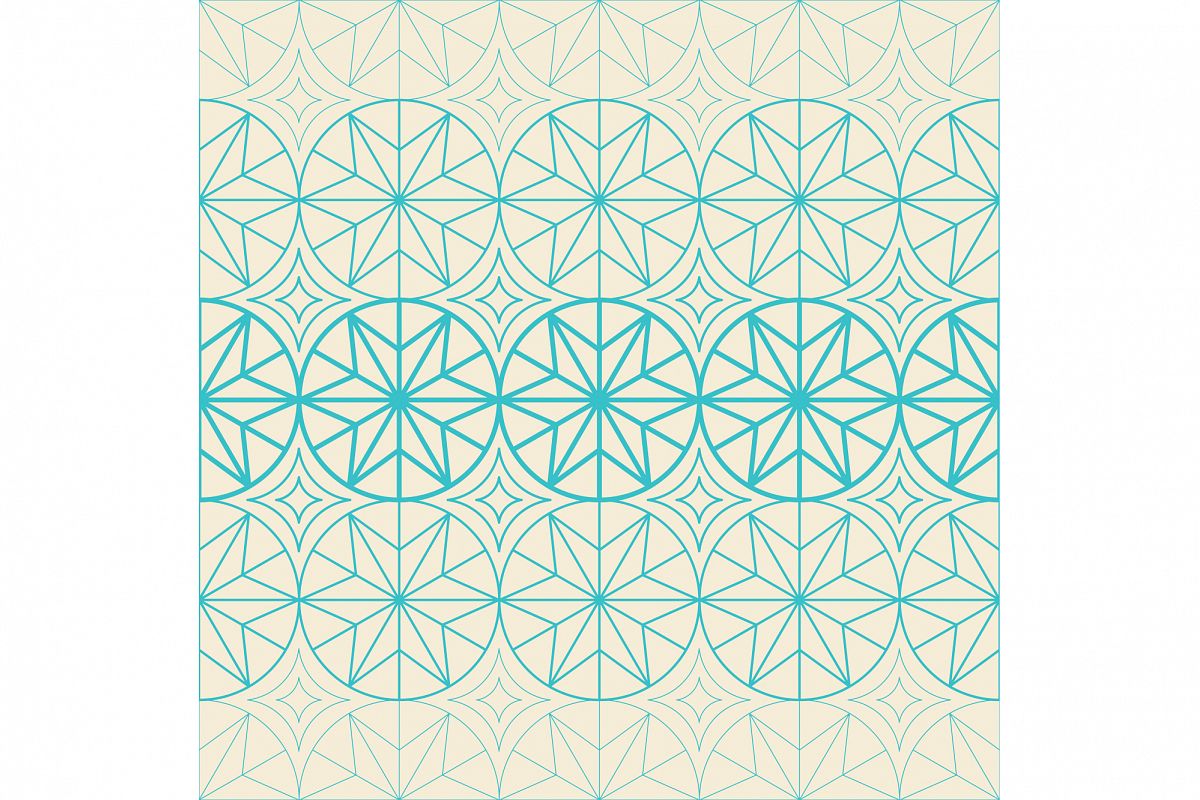 Seamless vector background with abstract geometric pattern. Print. Repeating background. Cloth design, wallpaper. example image 1