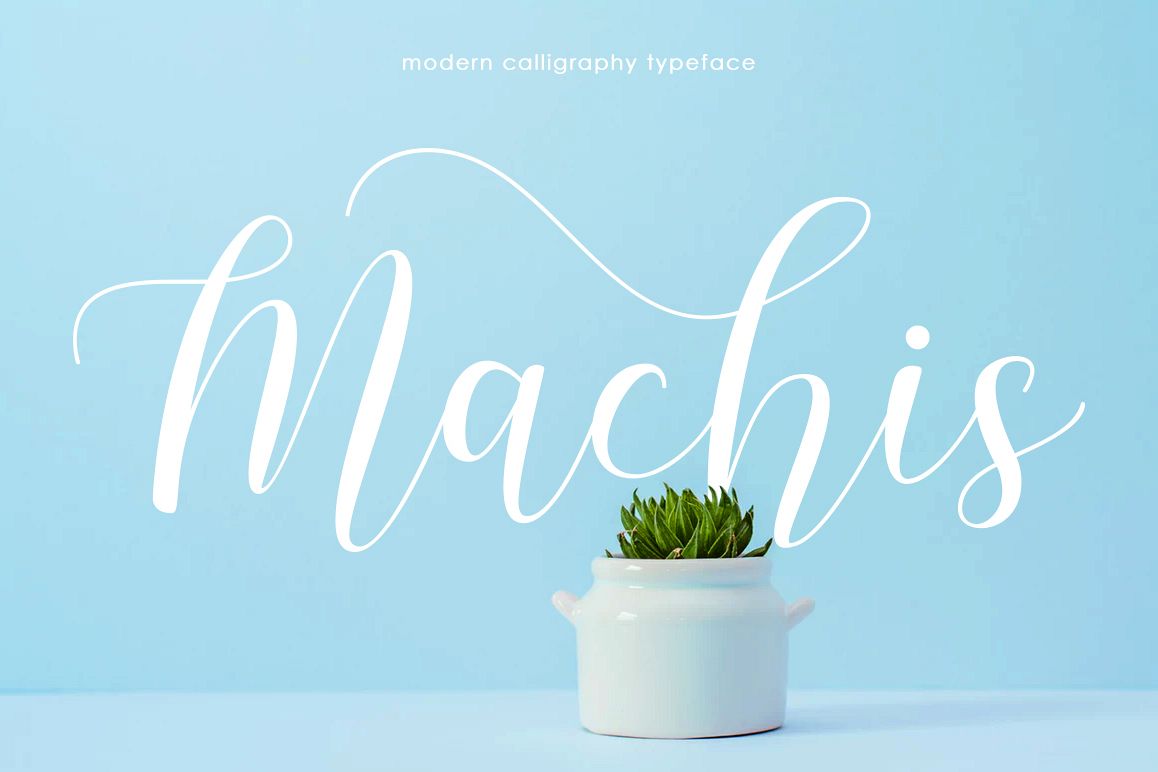 Machis | Modern Calligraphy typeface example image 1