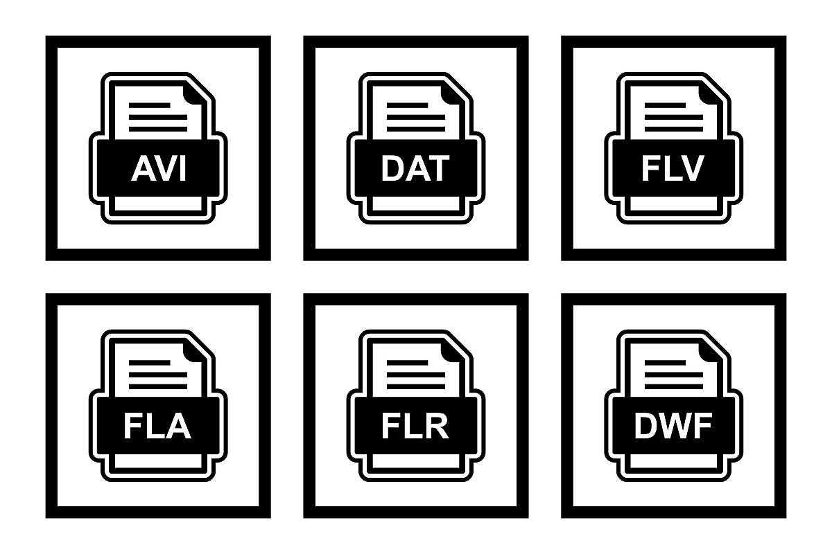 Set Of File Formats Icons example image 1
